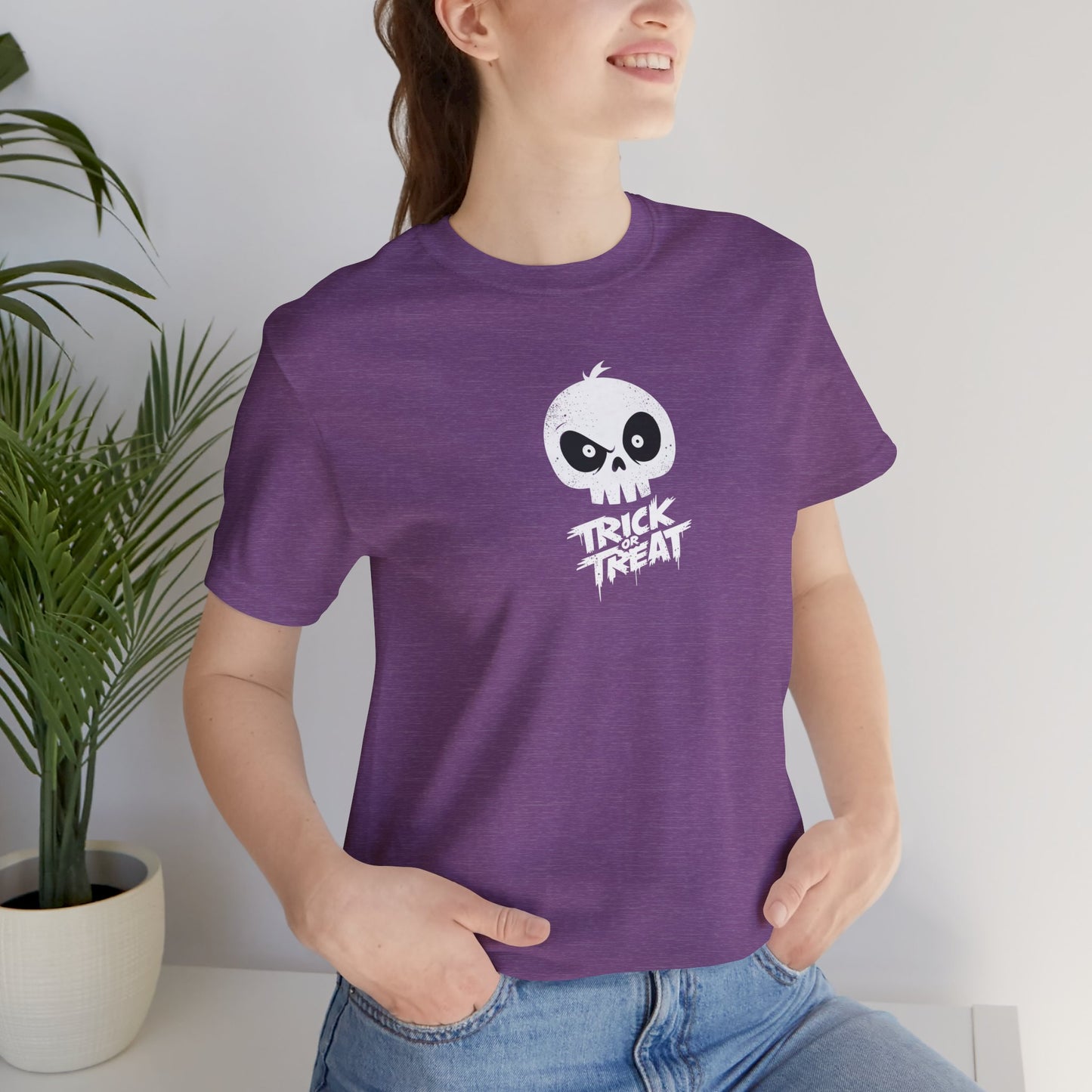Skull Pumpkin Trick or Treat Tee | Halloween Shirt