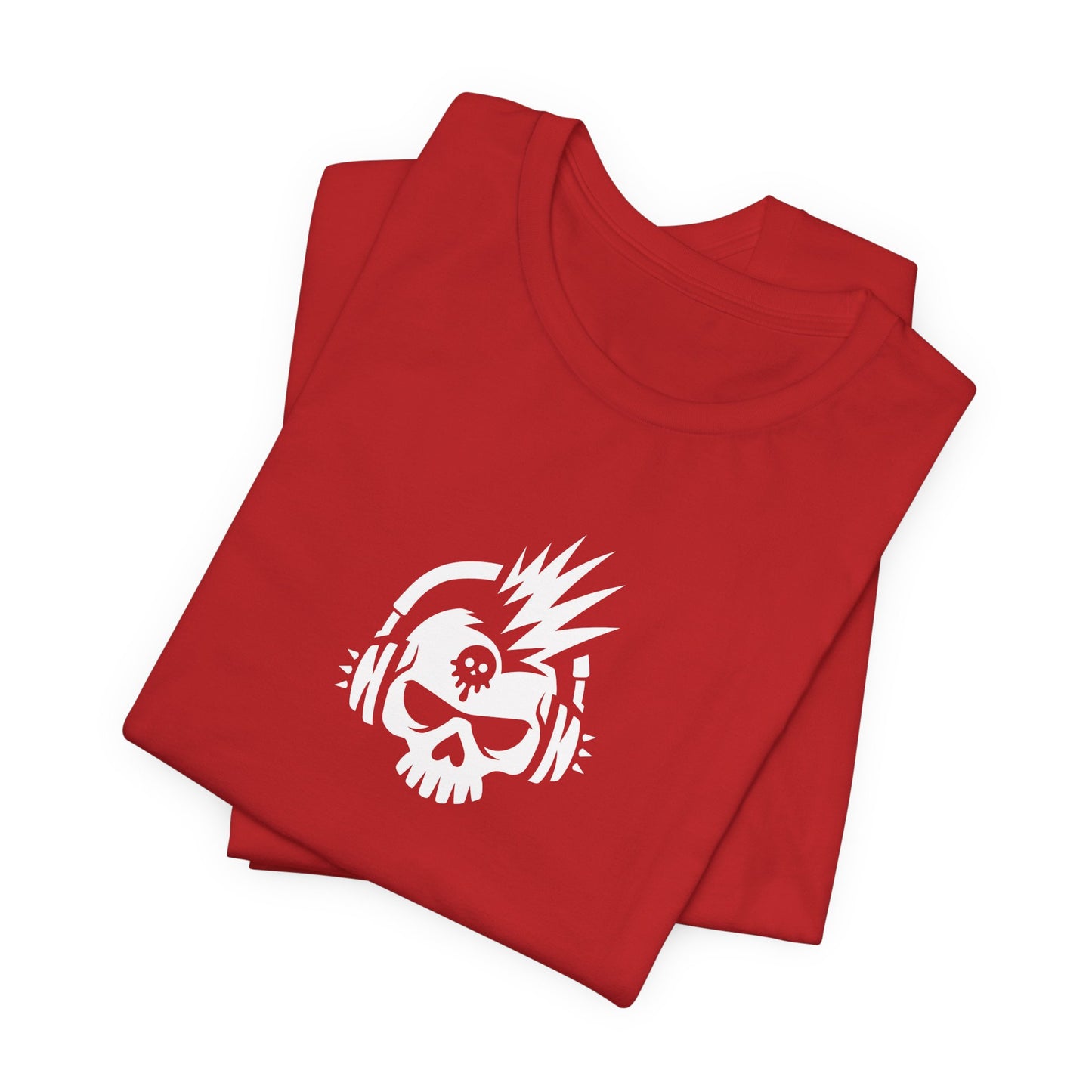 Punk Skull with Headphones Tee Shirt