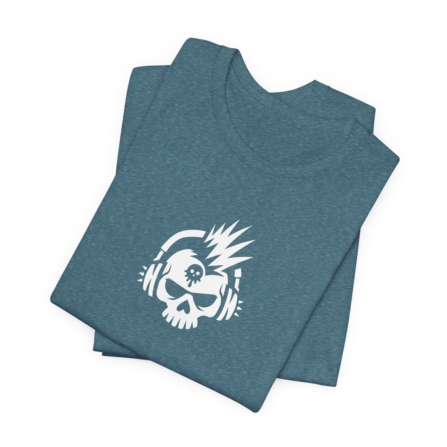 Punk Skull with Headphones Tee Shirt