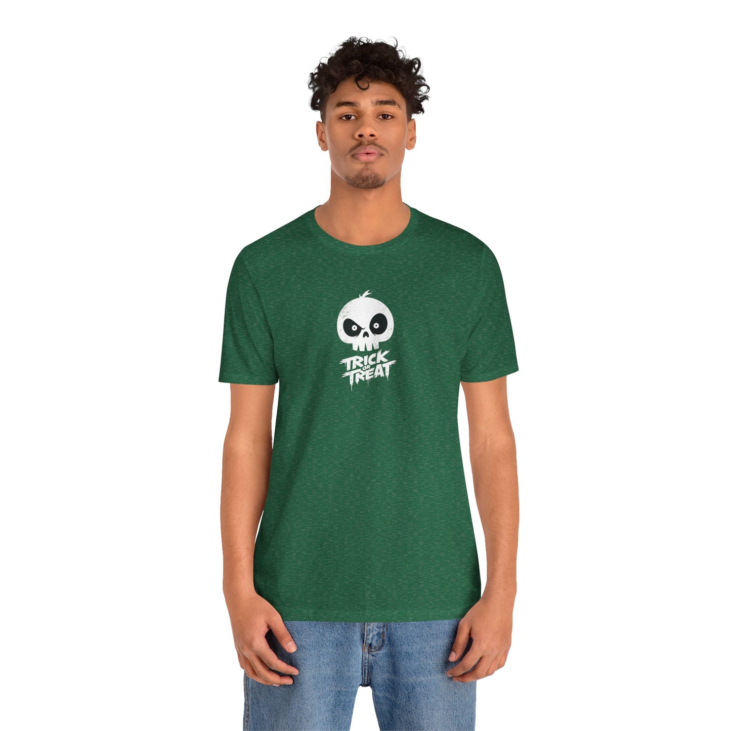Skull Pumpkin Trick or Treat Tee | Halloween Shirt