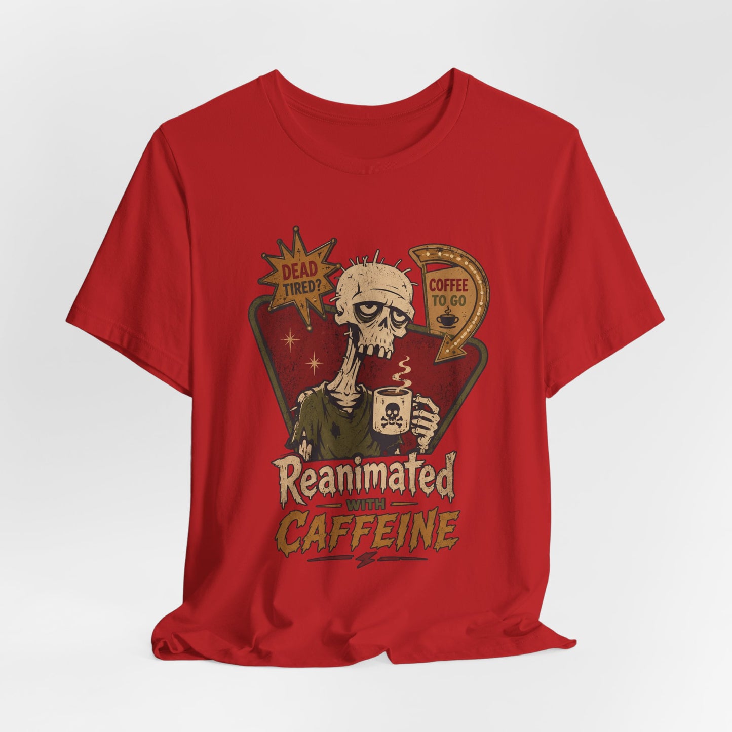 Diner Reanimated With Caffeine t-shirt