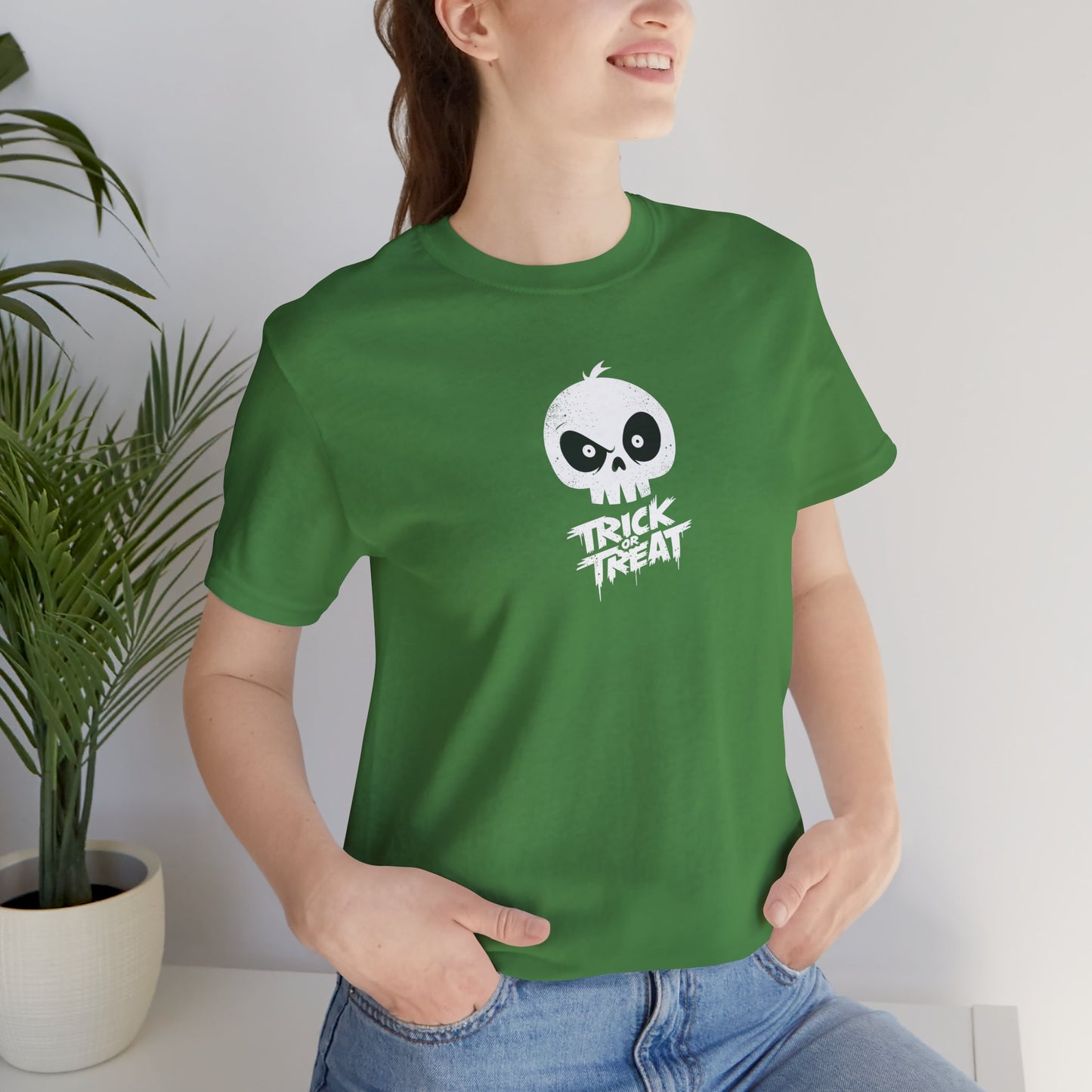Skull Pumpkin Trick or Treat Tee | Halloween Shirt