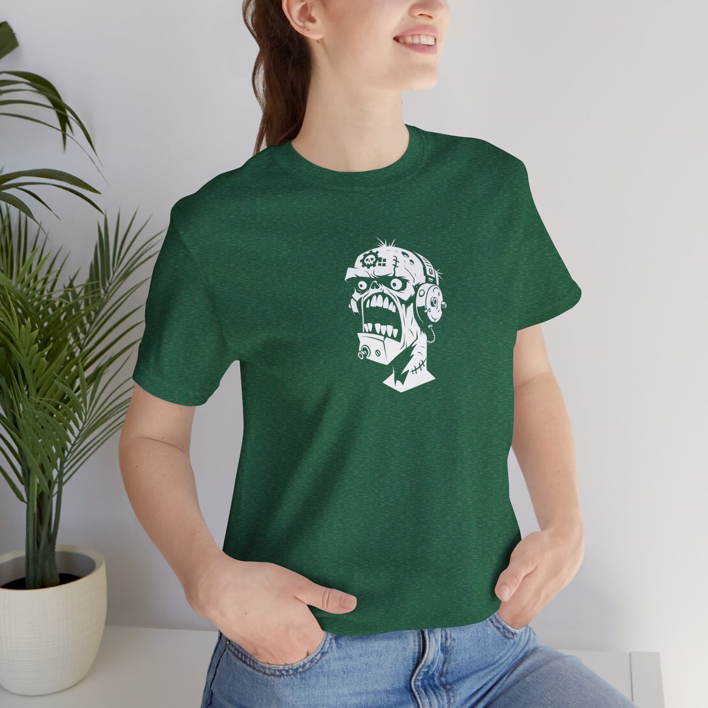 Zombie Head Illustration T-Shirt