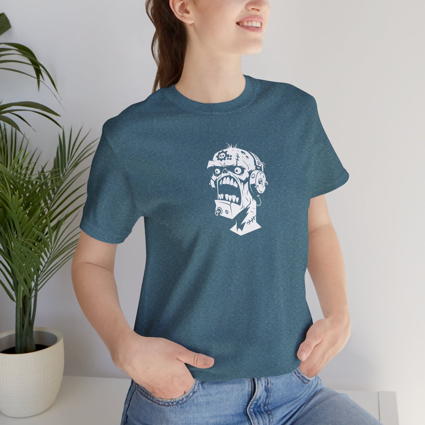 Zombie Head Illustration T-Shirt