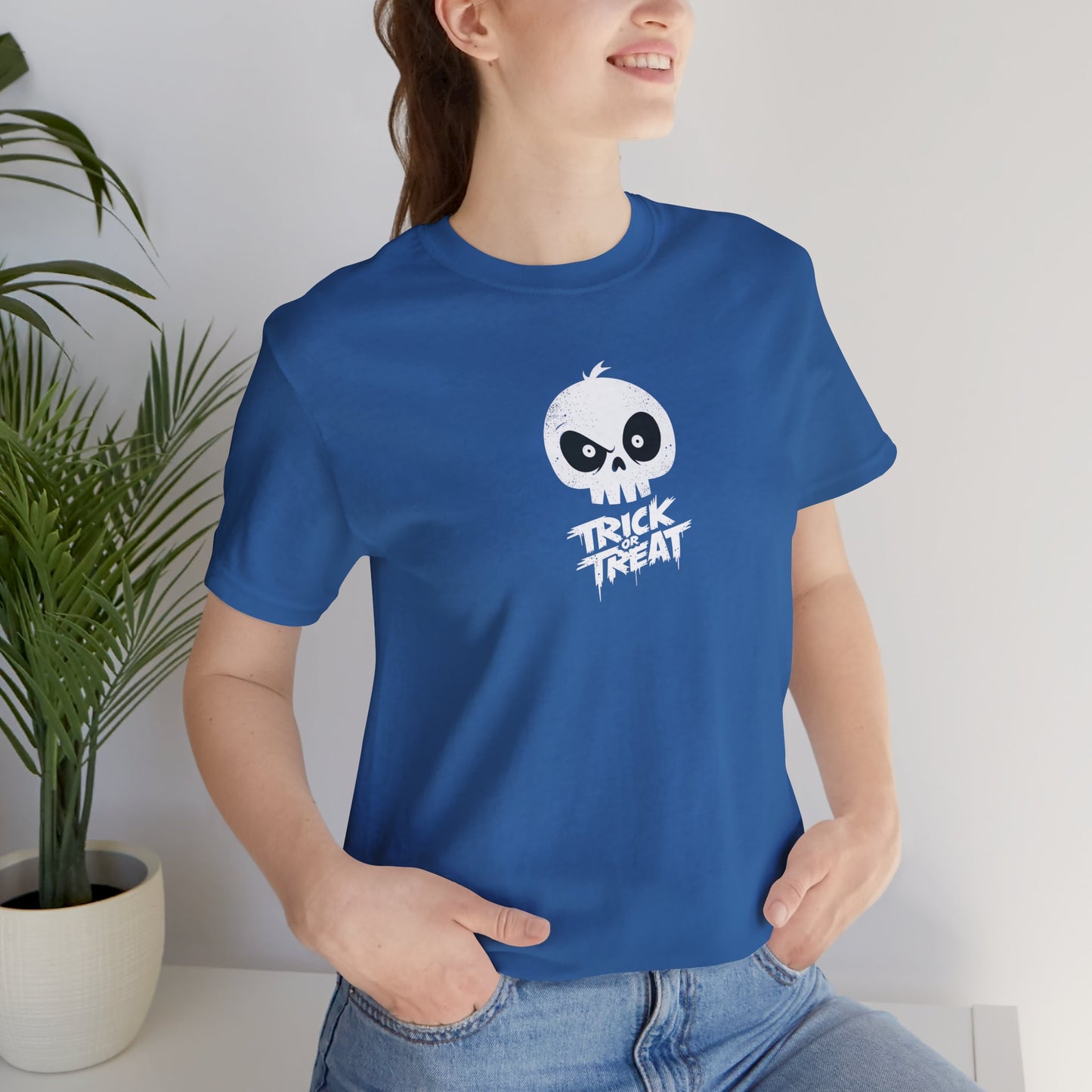 Skull Pumpkin Trick or Treat Tee | Halloween Shirt
