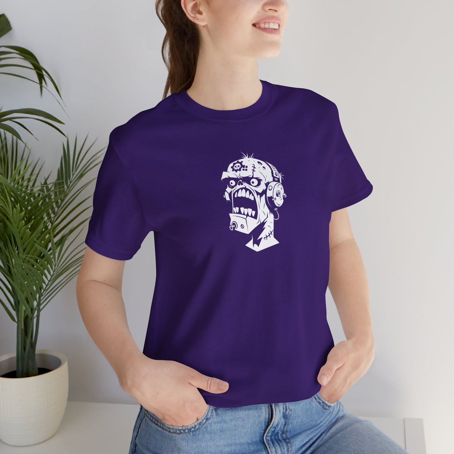 Zombie Head Illustration T-Shirt