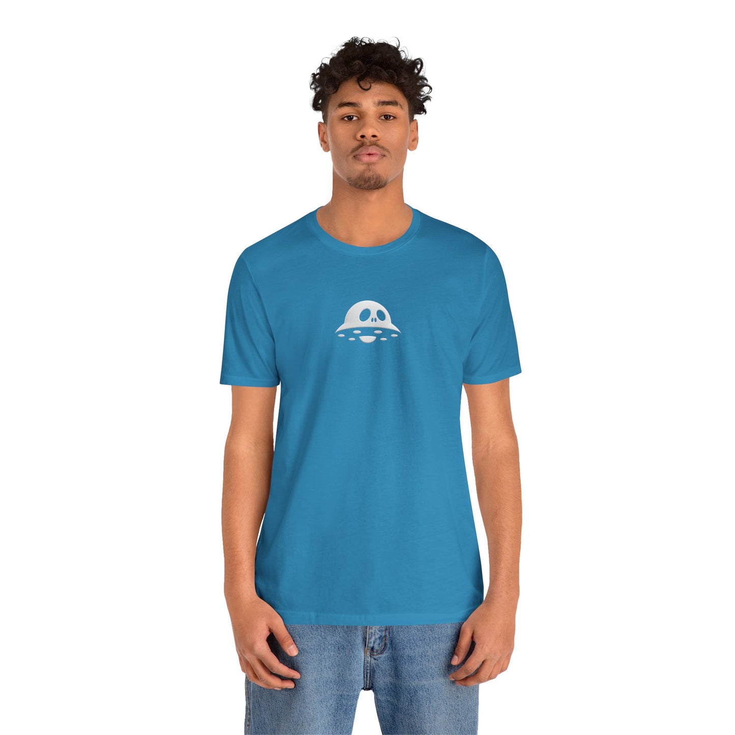 UFO Skull illustration Tee shirt