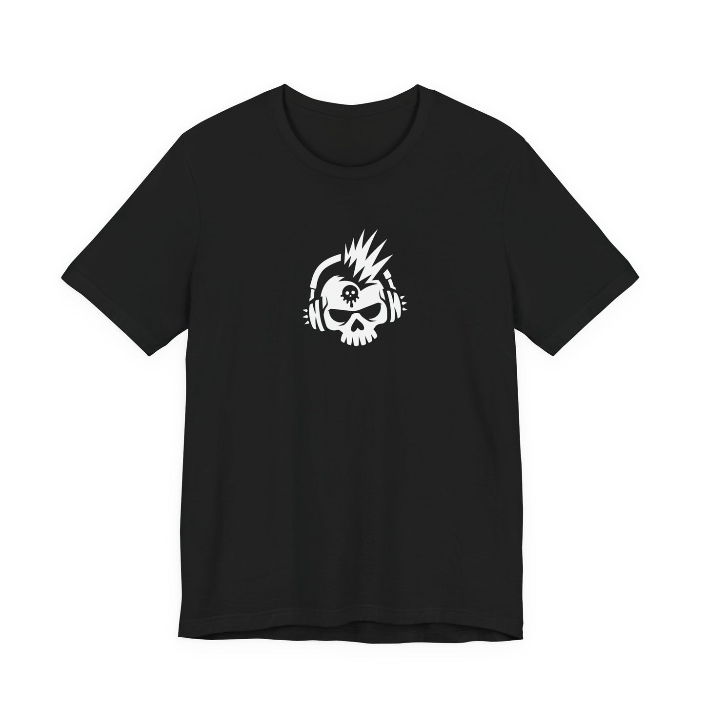 Punk Skull with Headphones Tee Shirt