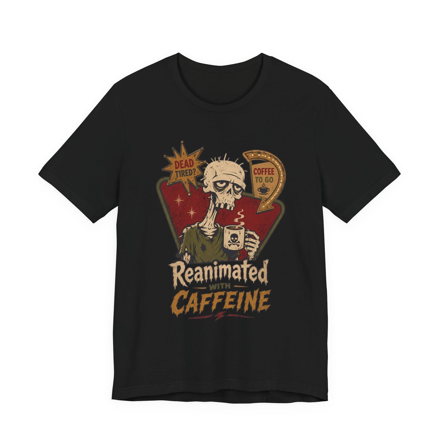 Diner Reanimated With Caffeine t-shirt