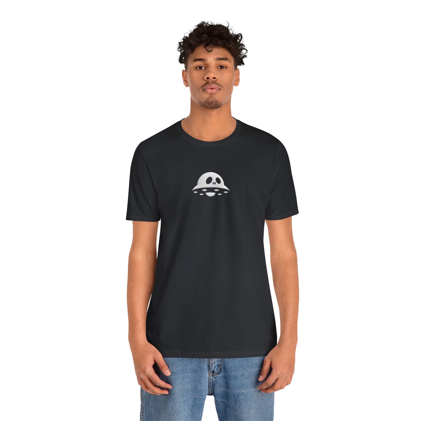 UFO Skull illustration Tee shirt